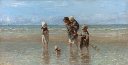 Family on the beach